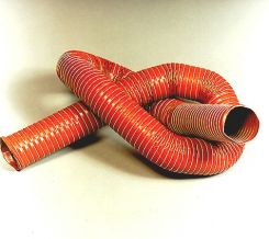 Flexible spiral hose made of siliconeh