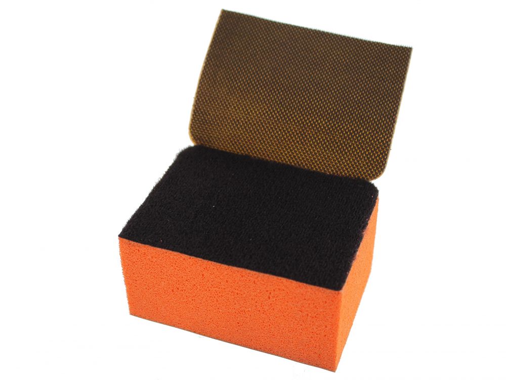 Sponge rubber coated with Velcro