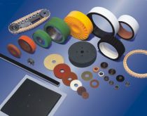 Glassworks products (for example, rolls, rollers, star bearings, belts, suction plates)