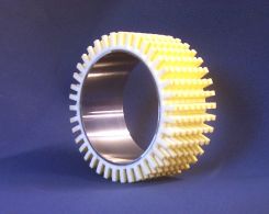 Roller made of cellular Vulkollan® with a steel core 