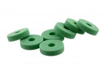Damping rings made of PUR foam with extremely good spring-like/elastic and damping properties