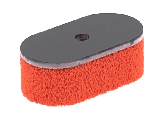 Sponge rubber blank glued with hard PVC cut with a water jet