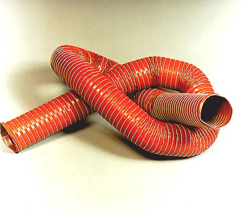Spiral hoses and sleeves made of silicone and neoprene