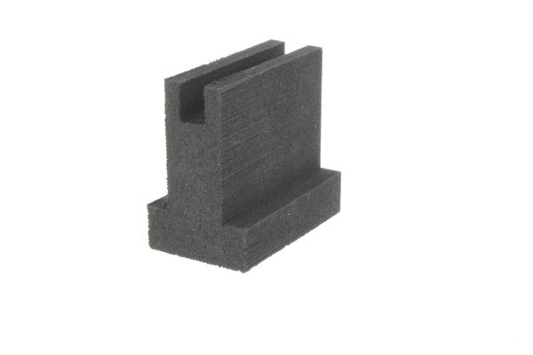 Water-jet-cut cellular rubber seal